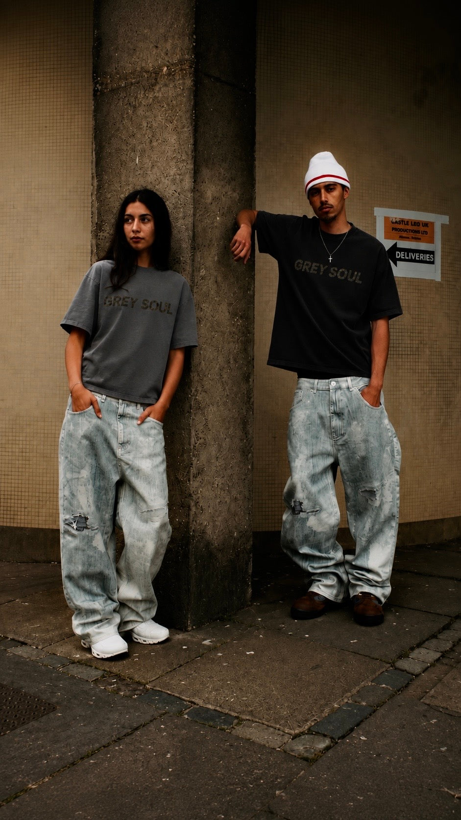 Grey soul camo tee