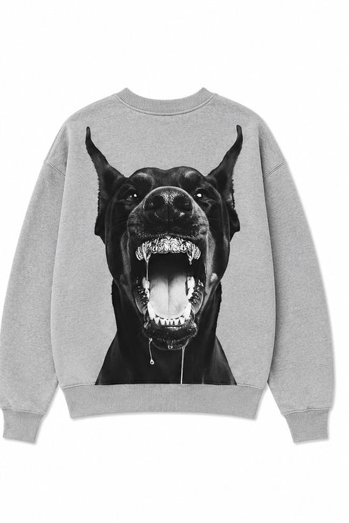 Grey soul Doberman crewneck