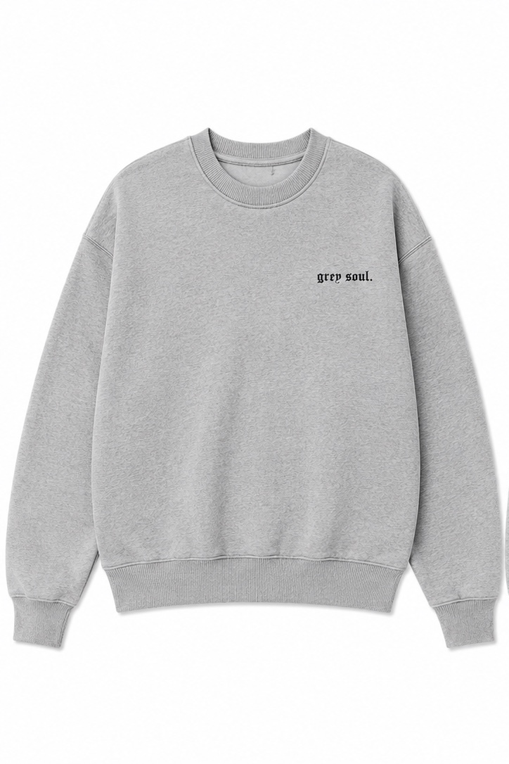 Grey soul Doberman crewneck